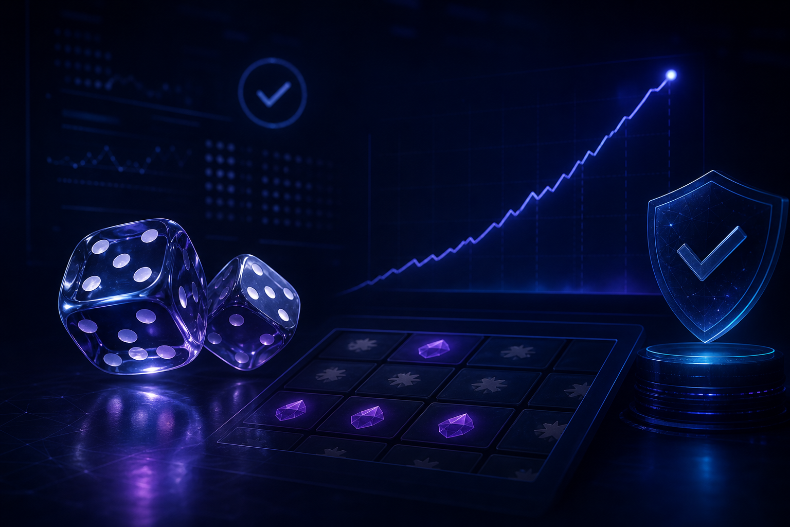 Crash graph, dice and provably fair mechanics at Duel Casino