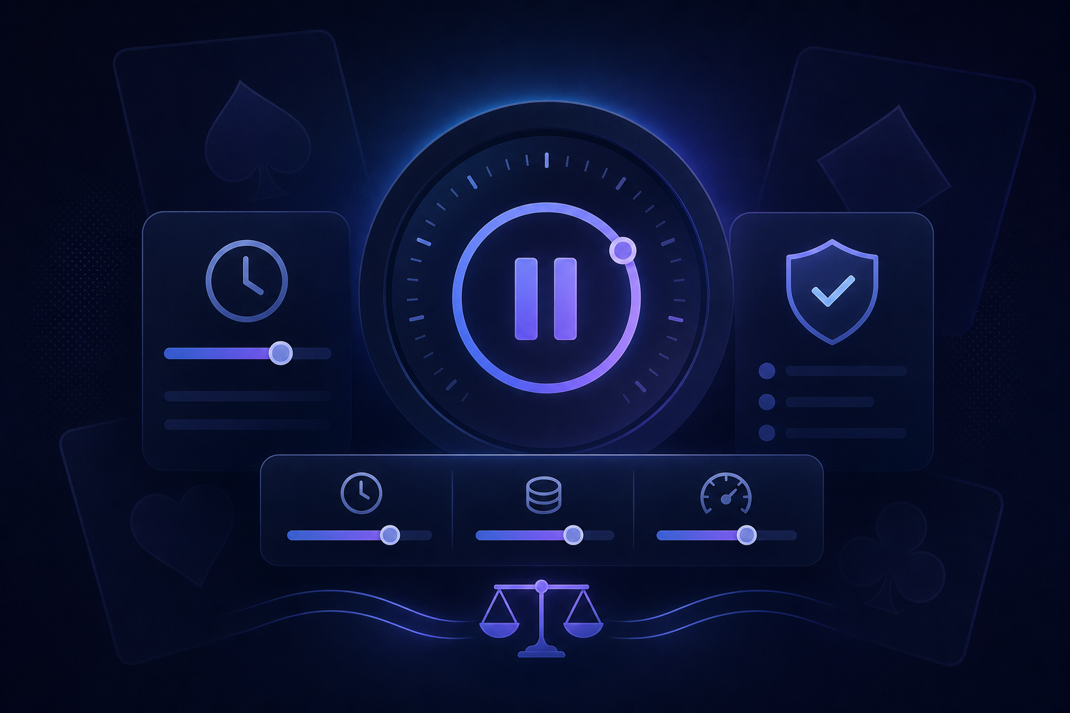 Limits, pause and time control in gambling